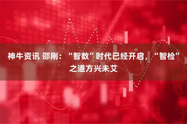 神牛资讯 邵刚：“智数”时代已经开启，“智检”之道方兴未艾