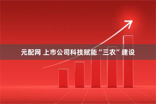 元配网 上市公司科技赋能“三农”建设