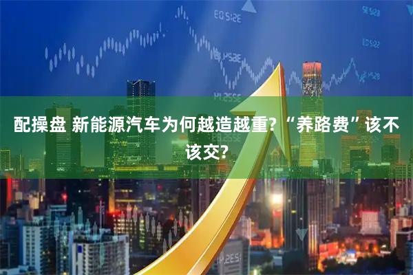 配操盘 新能源汽车为何越造越重? “养路费”该不该交?